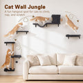 Cat Wall Shelves 6-in-1 Wall Mounted Cat Furniture 40 lbs