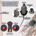 Remote Control Mouse Cat Toy, Realistic RC Interactive Pet Toy with Wireless Controller, Forward and Backward Movement, 