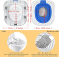 Upgraded Cat Toilet Trainer Kit, Universal Reusable Cat Potty Toilet Training Kit, Removable Cat Toilet Training Kit, To