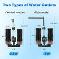hygger Electric Aquarium Sponge Filter, 3.5W Quiet Fish Tank Filter Pump with 2 Spare Sponge & Bio Media Balls, Adjustab