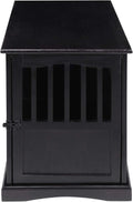 Casual Home Wooden Indoor Dog Crate House Kennel End Table Night Stand Furniture with Lockable Latch for Small to Medium