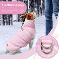 ABRRLO Warm Fleece Dog Jacket Coat for Small Medium Dog Winter Clothes Girl