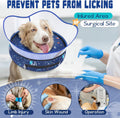 Toptakeit Elevated Inflatable Dog Cone Collar to Stop Licking, Dog Donut Collar After Surgery, Soft Pet Cone Alternative for Small Medium Large Dogs