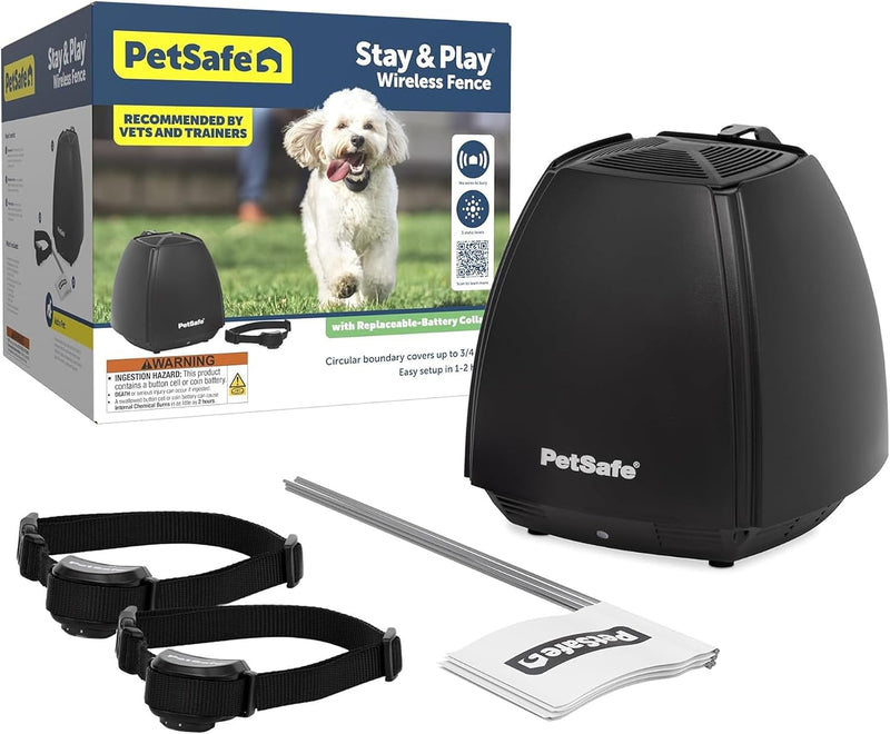 PetSafe Stay & Play Wireless Fence, 2 Dog, Up to 3/4 Acre