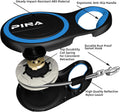 PINA Retractable Dog Leash, 26ft Dog Leash for Small Medium Large Dogs Up to 110lbs, 360° Tangle-Free Strong Reflective Nylon Tape, with Anti-Slip Handle, One-Handed Brake, Lock - Black Blue