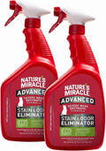 Nature's Miracle Advanced Cat Stain and Odor Eliminator Spray,Severe Mess Enzymatic Formula,32 fl oz,(Pack of 2)