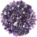 WAYBER 1 Lb/460g Natural Purple Amethyst Quartz Crystal Stones Irregular Decorative Pebble Rock Sand for Aquarium/Fish T