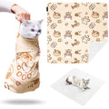 35.5" Extra Large Cat Grooming Wrap,Soft Self-Stick Cat Burrito Restraint Blanket Grippy Cloth for Large Cats & Small Dogs Medicine,Nail Clipping,Ear Cleaning,Teeth Brushing Anti-Scratch Anti-Escape