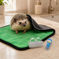 7-Piece Hedgehog Bath Supplies Kit with Foldable Tub and 3 Brushes