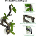PINVNBY 2 PCS Reptile Corner Branch Terrarium Plant Decoration Branches for Reptiles with Suction Cup for Amphibian Liza