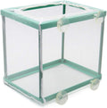 COMOK Fish Hatchery Breeder Box Aquarium Separation Net Nylon Incubator Mesh Fish Breeding Tanks Isolation Box Green Squ