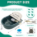 Automatic 1.2 Gallon Water Trough Cow Cattle Horse Water Bowls with Float Valve Livestock Tool Bowl for Cat Goat Sheep D