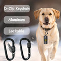 Metal Dog Poop Bag Holder 2-Pack w/Leash Clip|Durable Scratch-Resistant Aluminum|30 Bags+6 Accessories（Black）