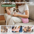 Cat Wrap for Cutting Nails, Self-Adhesive Cat Nail Clipping Restraint Bag, Anti-Scratch Cat Grooming Wrap Swaddle for Me