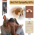 Personalized Pet Memorial Wind Chimes - Dog Memorial Gifts for Loss of Dog,Dogs Remembrance Bereavement Gift,Custom Pet 