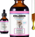Collagen for Cats, Skin and Coat Supplement for Cats, Itch Relief, Immunity Support, Joint Health, Supplement 60ml (2 Fl Oz), Liquid Collagen Drops for Dogs