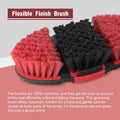 Harrison Howard Flexible Finish Horse Grooming Brush, Bendable Brush