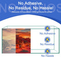 Reptile Background Film, Static Cling, Glue-Free, Desert, 17.7" H×47.2" W