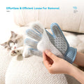 Guilinyuheng Pet Hair Remover Glove for Dogs & Cats, Upgraded Reusable 5-Finger, Gentle Deshedding Grooming Brush, Pet Hair Removal Tool for Furniture, Couch, Carpet, Car Seats, Sky Blue, 1 Count