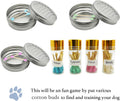 Dog Scent Work Tins Training Kit Nose Work Containers Magnetic Dots Scent Work for Dogs Training Smell Aluminum Cans (6 tins+4 Scent Work kit)