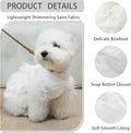 Dog Dress,Pet Wedding Dress Princess Formal Tutu Skirt with Bowknot,Puppy Birthday Party Outfit Apparel Girl for Small Dogs Cats (White, Medium)