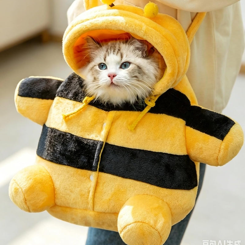 Cat Puppy Cute Bear Bee Carrier Backpack up to 13 lbs