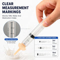 Pet Feeding Syringe with 10pcs Silicone Nipples, Kitten Nursing Syringe for Newborn Puppies, Cat, Dog,Rabbits, Squirrels