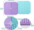 LUKITO Lick Mat for Dogs & Cats 2 Pack with Suction Cups, Dog Lick Mat for Anxiety Relief, Dog Toys to Keep Them Busy, Peanut Butter Licking Pad for Boredom Reducer, Perfect for Bathing Grooming