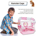 Hamster Cages, A Wire Rat Cage with a Large Space for Dwarf Hamsters, Guinea Pig, Gerbils, Mouse or Other Small Animal C