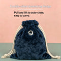 Sugar Glider Bonding Pouch Warm Travel Carrier Hamster Nest & Strap (Grey)