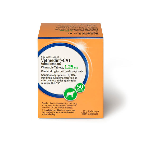 VETMEDIN®-CA1 (pimobendan) Chewable Tablets for Dogs, 1.25 mg, 50ct