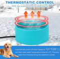 3.2L Heated Water Bowl for Outside Animals, Pet Heated Dog Bowl in Winter