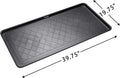 Boot Tray Black, 40x20 in - Waterproof Shoe Mat, Recycled Material