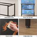 APPOLYN 40-50 Gal 3-Tier Aquarium Stand Fish Tank Stand, Black