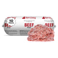 Raw Paws Signature Blend Pet Food for Dogs & Cats - Beef Recipe, 1-lb Rolls (10-Count) - Fresh Pet Food Made in USA, Grass-Fed Beef Log, Natural Dog Food Rolls, Raw Frozen Dog Food & Cat Food