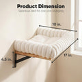 FUKUMARU Cat Wall Shelves, 17 x 10 Inch, Soft Cushion
