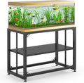 TOCRETOARE Fish Tank Stand 40 Gallon, Metal Aquarium Stand 36.5" L x 18.5" W*29.5”H, Double-Layer Storage Design, Suitab