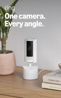 Ring Pan-Tilt Indoor Cam (newest model) — See all around your home or business with 360° pan coverage, HD video, plus Tw
