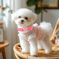 Babole Pet Pink Checkerboard Dog Collar, Classic Girly Plaid Dog Collars, Adjustable Heavy Duty Girl Dogs Collar for Small Medium Large Dogs with Metal Buckle M