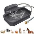 FICUSWIN 135OZ Automatic Water Dispenser for Large Dogs Patented Outdoor Dog Water Bowl Dispenser Automatic Dog Feeder Fit 3/4'' GHT Faucet Dog Waterer Include Water Hose Extra-Large Drinking Area