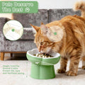 Cat Slow Feeder Bowl Set,1 Pcs Pastel Series Cat Plate for Dry and Wet Food