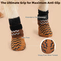 Dog Socks Shoes for Hot Pavement to Prevent Licking Paws, Summer Anti Slip Pet Booties with Grip Traction Control for Hardwood Floors, Grippy Boots & Paw Protectors for Small Medium Large Senior Dogs