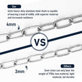 Gate Chain for Outdoor Fence - Rustproof Metal Gate Latch Chain with Hooks, Secure and Durable for Garden, Yard, and Far
