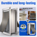 Dog Door for Wall, Large Doggie Door, Heavy Duty Aluminum Pet Door