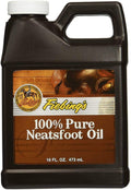 Fiebing's 100% Pure Neatsfoot Oil 16oz - Natural Leather Preservative - Great for Boots, Baseball Gloves, Saddles and Mo