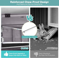 Suumerpety 2-Story Wooden Rabbit Hutch with Chew-Proof Ramp, Dual Leak-Proof Pull-Out Trays & 4 Lockable Wheels, Indoor 
