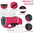 QBLEEV Warm Dog Coat, Reflective Dog Jacket, Waterproof Dogs Winter Coat