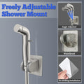 Dog Shower Attachment Metal, YDmeet Pet Shower Attachment for Fast and Clean Pet Bathing and Dog Washing, Brass Shower diverter, Adjustable Pet Shower Sprayer, 8 ft Hose and Shower Holder, Brushed