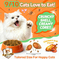 Flea and Tick Prevention for Cats, 500 Crunchy & Creamy Chews, Cat Flea Chewables with Natural Oral Flea Treatment Supplement Cats, Skin & Coat Support - All Breeds & Ages - Chicken and Krill Flavor
