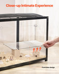 VEVOR Hamster Cage, 360 Viewing Transparent Hamster Habitats, Small Animal Cage